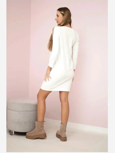 Šaty s potlačou Honey girl biela