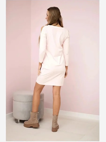 Šaty s potlačou Honey girl ružová