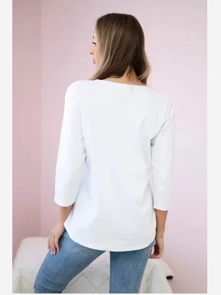 tričko s potlačou Star Style biela