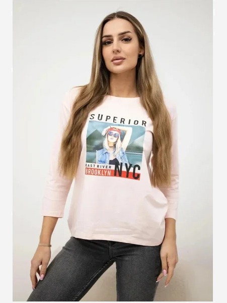Tričko s potlačou Superior ružová