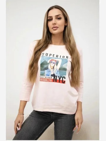 Tričko s potlačou Superior ružová