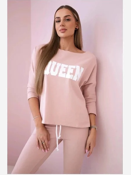 Sada s potlačou Queen ružová
