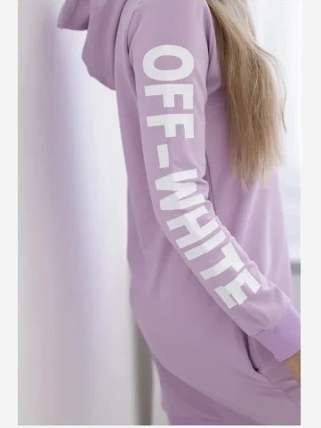 Šaty Off White fialová