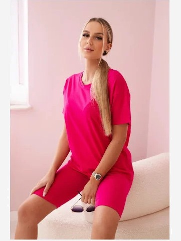 Súprava top+legíny fuchsie