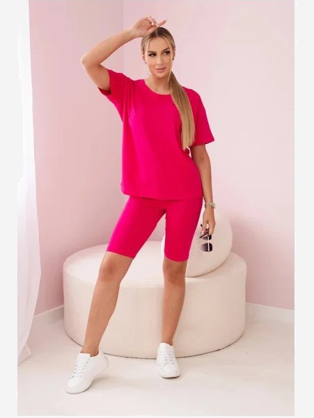 Súprava top+legíny fuchsie