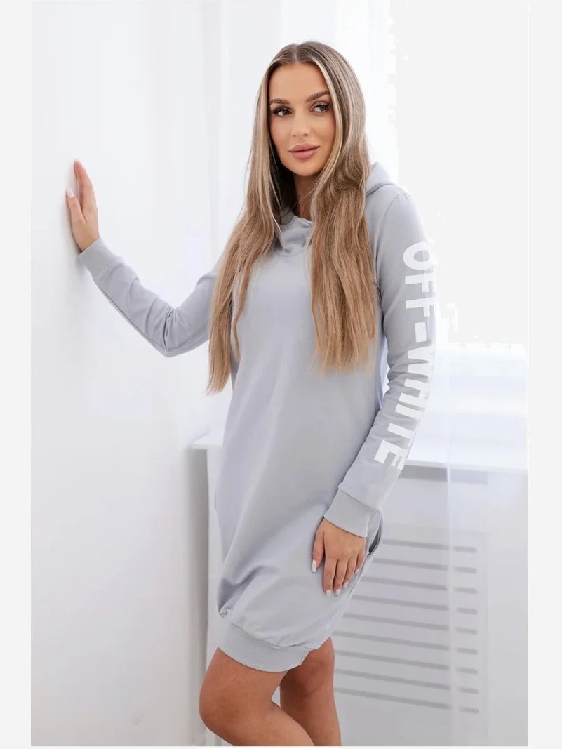 Šaty Off White šedá