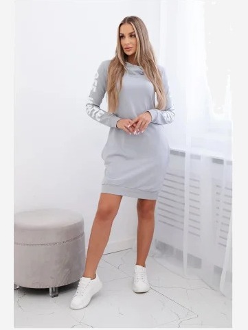 Šaty Off White šedá