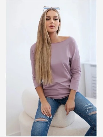 Blúzka Casual tmavo ružová