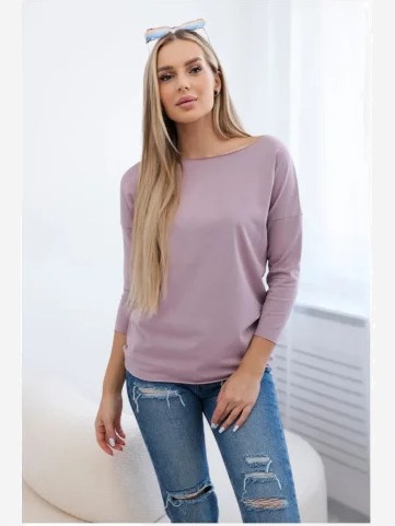 Blúzka Casual tmavo ružová