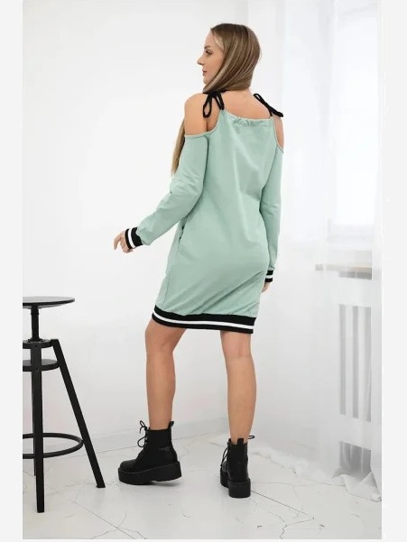 Šaty Tres Chic tmavá mäta