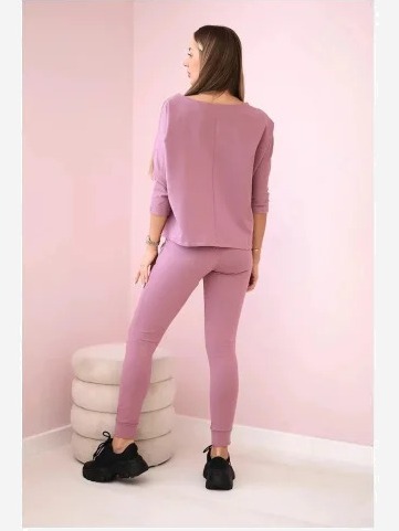 Sada s potlačou Queen tmavo ružová