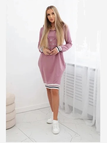 Šaty Brooklyn tmavo ružová