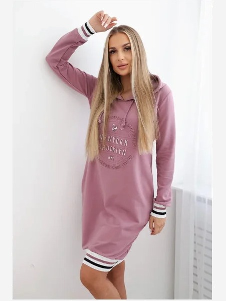 Šaty Brooklyn tmavo ružová