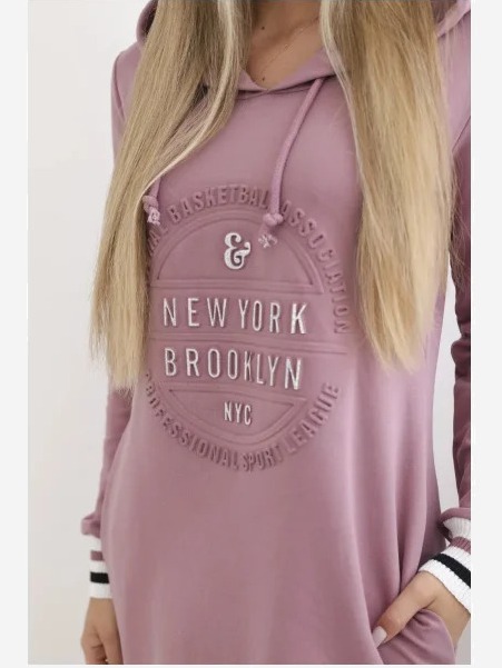 Šaty Brooklyn tmavo ružová