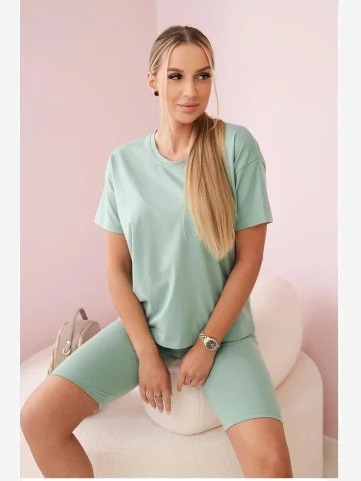 Súprava top+legíny tmavá mäta