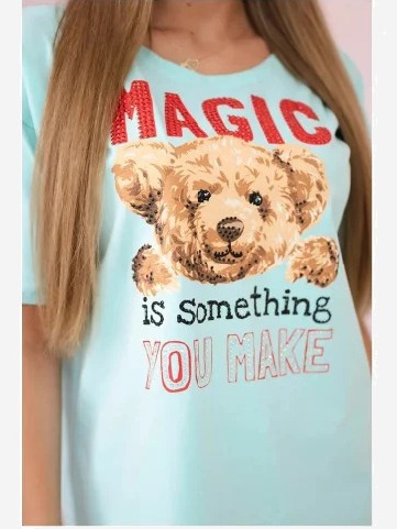 tričko s potlačou Magic mäta