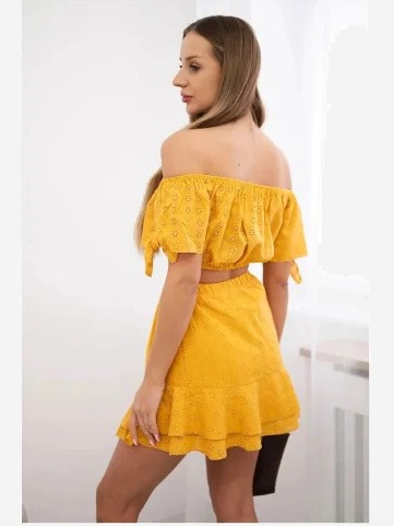 Vyšívaná súprava horčica
