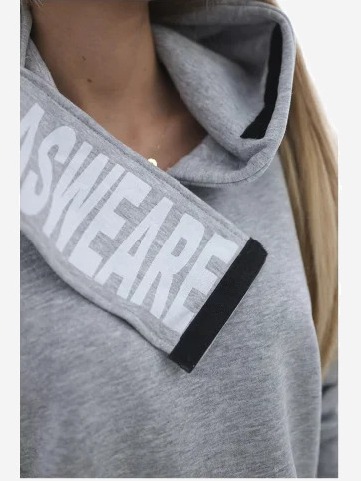 Zateplená mikina s kapucňou šedá