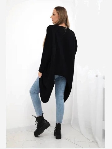 oversize tričko s potlačou čierna