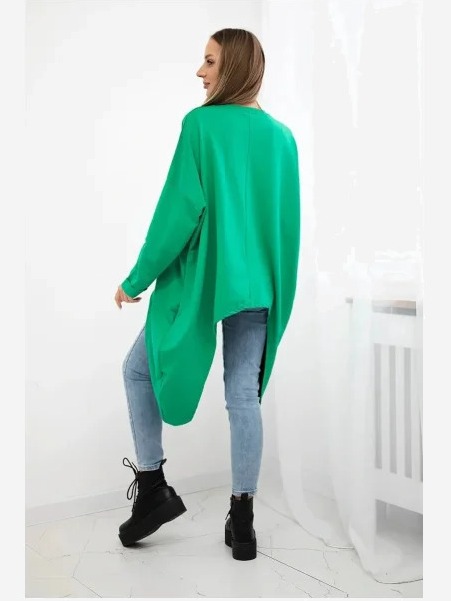 oversize tričko s potlačou svetlozelená