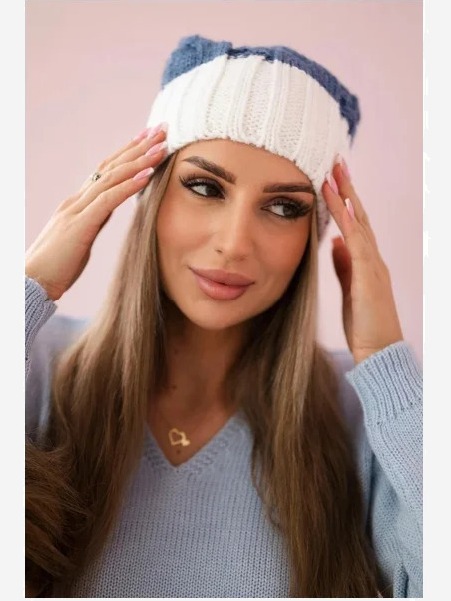 Čapica s fleece Paris K212 džínsy+biely