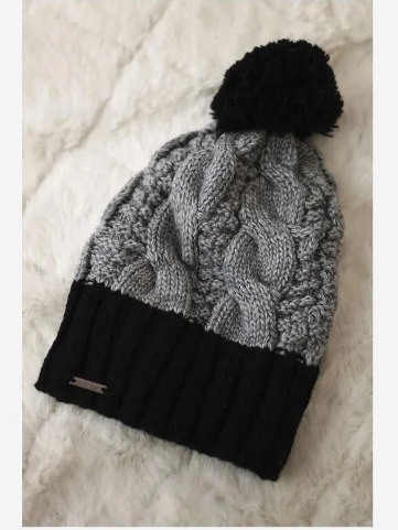 Čapica s fleece Paris K212 šedá+čierna