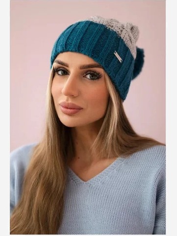 Čapica s fleece Paris K212 šedá+more