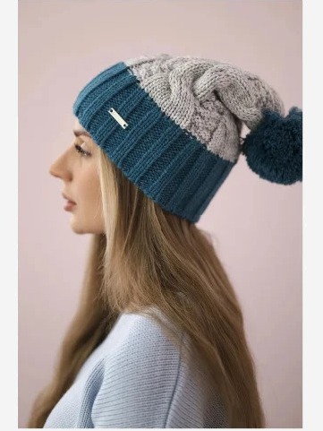 Čapica s fleece Paris K212 šedá+more