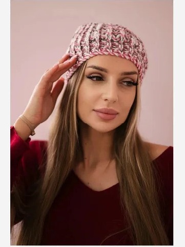 Dámska čiapka Maria K335 púdrovo ružová