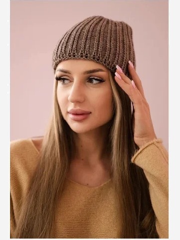 Dámska čiapka Rebeka K345 mocca