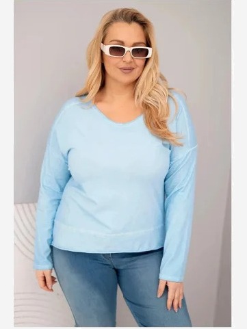 Dámska blúzka Plus Size s V...