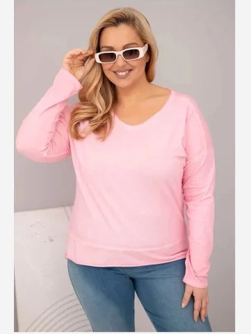 Dámska blúzka Plus Size s V...
