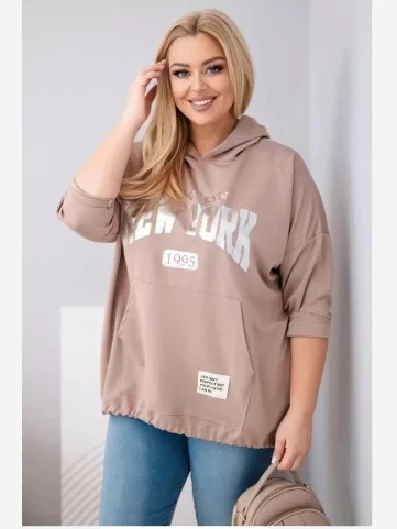 Dámska mikina Plus Size z...