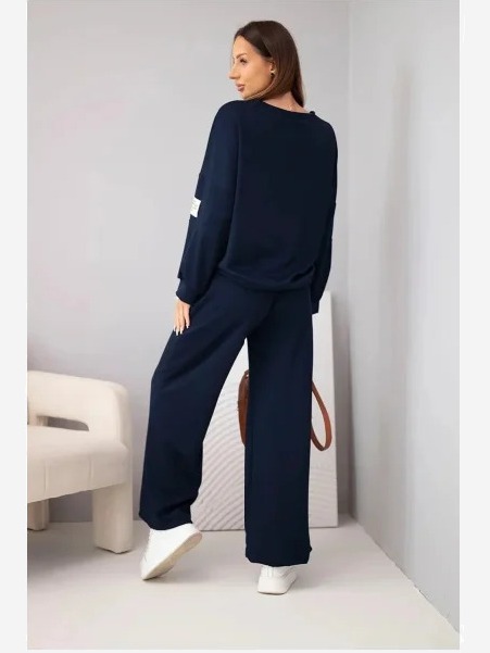 Dámsky komplet masielko mikina + nohavice granátový