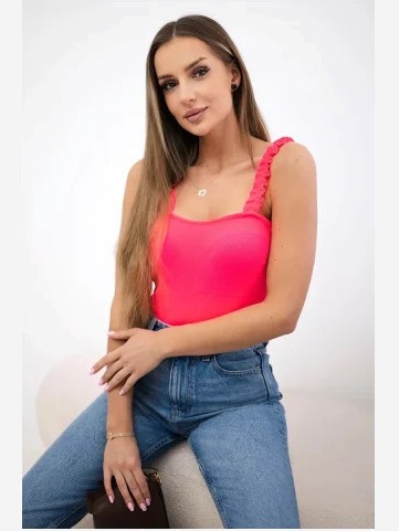 Body tričko ružový neón