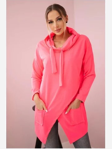 Tunika Oversize ružový neón