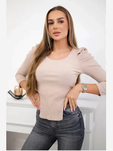 tričko tmavo béžová