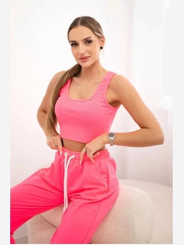 Súprava top+nohavice ružový...