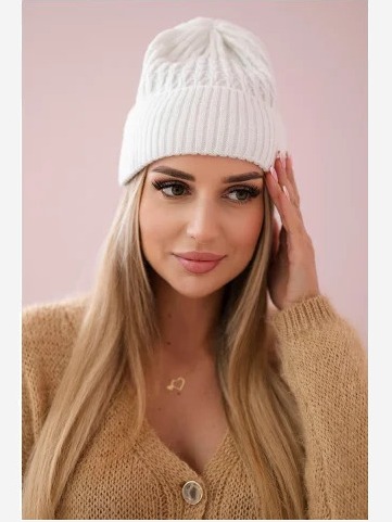 Čiapka tenká Grace K211 biely
