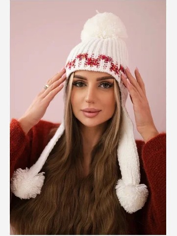 Dámska čiapka Nadia K321 biely