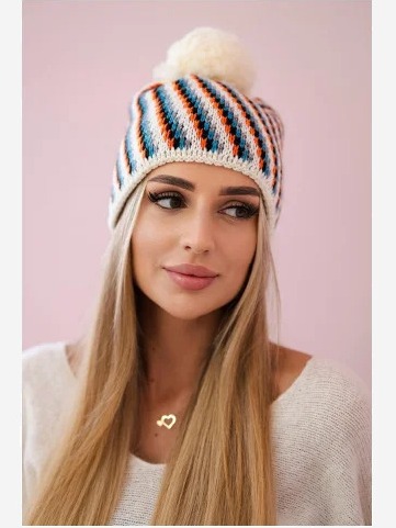 Dámska čiapka Hanna K328 biela