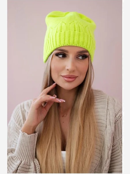 Dámska čiapka Irmina K333 zelený neón