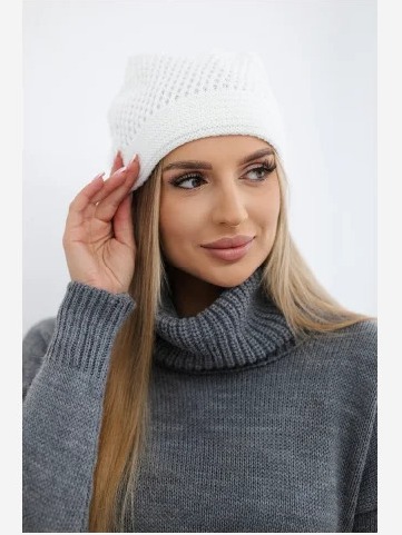Dámska čiapka Neli K392 biely