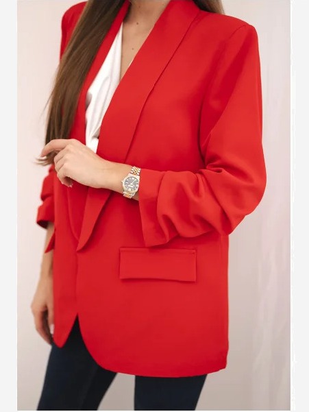 Elegantné sako červená