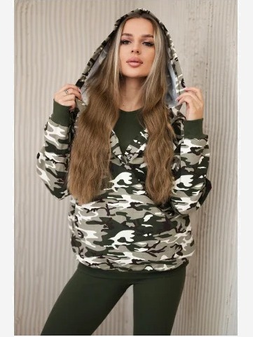 3-dielny set khaki + biela