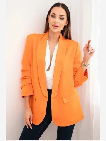 Elegantné sako oranžová