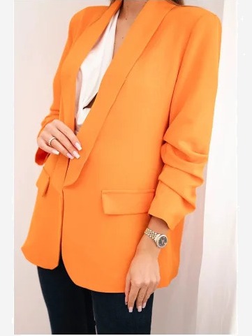 Elegantné sako oranžová
