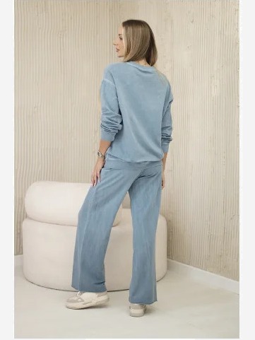 súprava s potlačou mikina + nohavice Denim