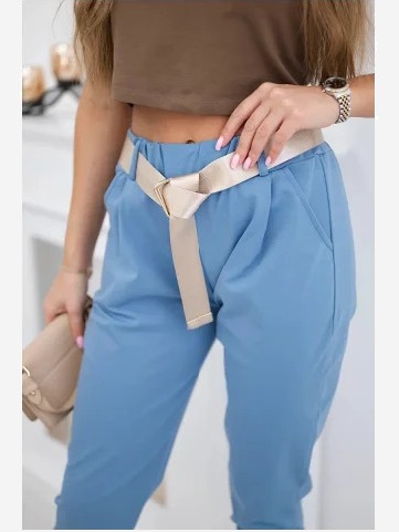Punto nohavice s opaskom Denim