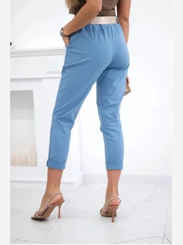 Punto nohavice s opaskom Denim